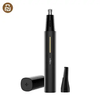 MSN Портативный светодиодный электрический триммер для волос в носу с двумя лезвиями Smart Touch, водонепроницаемая технология самомойки, средство для чистки волос в носу