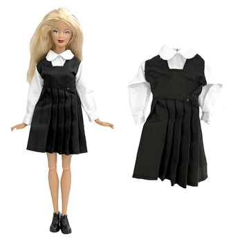 NK 1 комплект, черная юбка для кукольного платья 1/6, повседневные вечерние платья, модное платье для куклы Барби, Аксессуары, игрушки