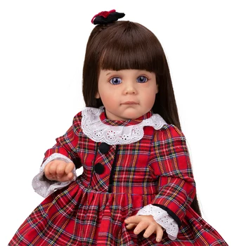 NPK 60 см Кукла-реборн Bebe для малышей Мэгги с длинными волосами, милая кукла-девочка, высококачественный подарок для детей