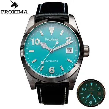 Proxima PX1690-2610 Автоматические Механические часы Sapphire PT5000 SW200 Ретро Классические Роскошные Часы из нержавеющей стали со Светимостью 20 бар