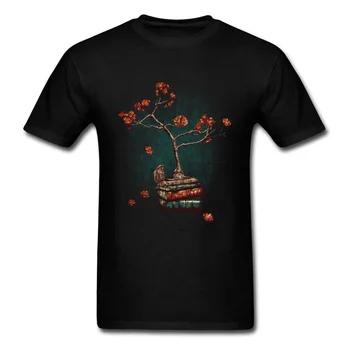Re Bound 2018 Винтажные топы, мужские черные футболки, Хлопковая футболка с изображением Воробья и книги, футболка с рисунком книги, дизайнерская одежда, Готический шик