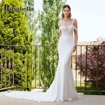 ROSABELLA Привлекательные Свадебные платья Русалки Для женщин С аппликацией Свадебное платье Vestidos De Novia Brautmode Personised Plus