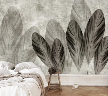 wellyu Custom wallpaper 3D photo murals modern minimalist European retro nostalgic feather wallpaper обои для стен в рулонах