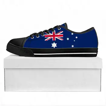 Австралийский флаг Низкие Высококачественные кроссовки Мужские женские подростковые парусиновые кроссовки Prode Повседневная обувь для пары На заказ