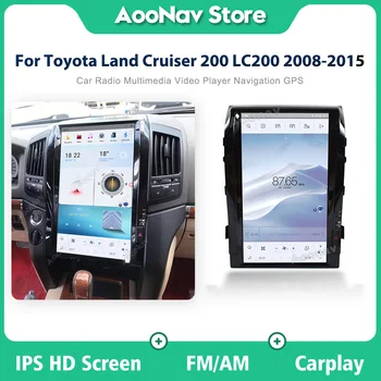Автомагнитола Android 11.0 для Toyota Land Cruiser 200 LC200 2008-2015, Автомагнитола, Мультимедийный видеоплеер, экран Tesla, GPS-навигация