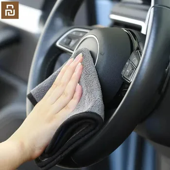 Автомобильное полотенце Mijia Youpin впитывает воду, чистое, высококачественное, тонкое полотенце, антистатическое, мягкое и щадящее, не повреждает краску автомобиля.