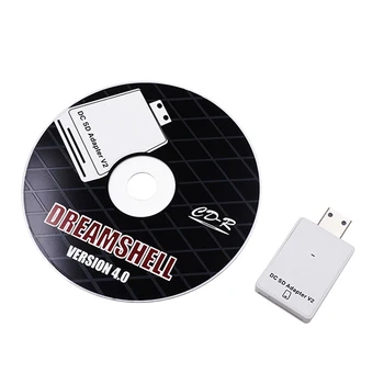 Адаптер для чтения карт SD / TF и компакт-диск с Загрузочной программой Dreamshell V4.0 для Игровых аксессуаров Sega Dreamcast Host