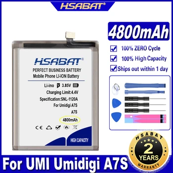 Аккумулятор HSABAT A7 емкостью 4800 мАч для аккумуляторов UMI Umidigi A7