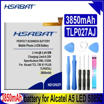 Аккумулятор HSABAT TLp027AJ 3850 мАч для Alcatel TCL 750 X1 PLUS A5 LED 5085D 5085Y Батареи