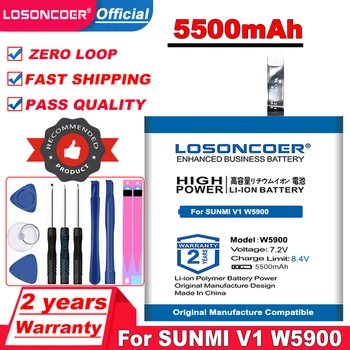 Аккумулятор LOSONCOER 5500mAh для сканера штрих-кодов SUNMI V1 W5900