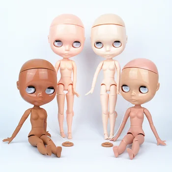 Аксессуары для куклы Blyth резиновое и совместное тело без парика, предназначенное для настройки 4-цветного тела Blythes azone body diy без макияжа  