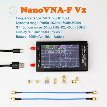 Векторный сетевой анализатор NanoVNA-V2 F 50k-3G 4,3 
