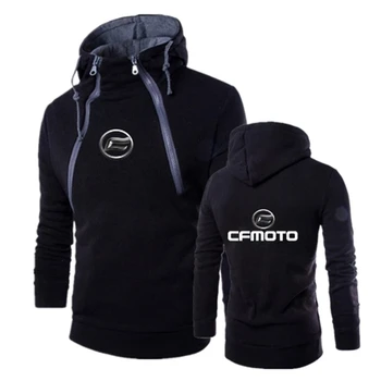 Весенняя распродажа 2023 года, новый мужской пуловер с логотипом Cfmoto, сшитый на заказ, толстовка с капюшоном, повседневная теплая удобная мужская уличная одежда с капюшоном