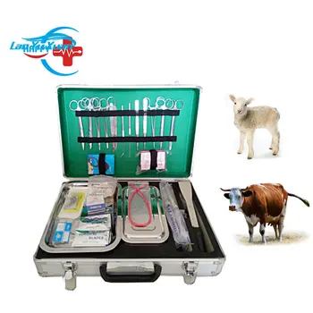 Ветеринарный хирургический набор HC-R063 / хирургическое оборудование, набор инструментов для операций с крупными животными