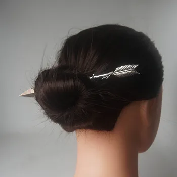 Викканская, готическая, скандинавская заколка для волос в стиле викингов, вилка для волос со стрелкой, женская заколка для волос со стрелкой