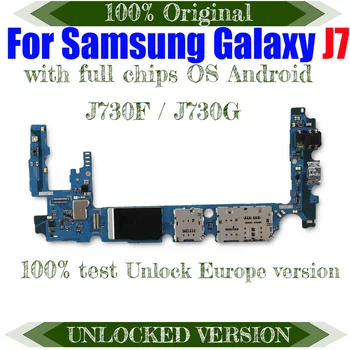 Высококачественная Логическая плата Материнской платы Для Samsung Galaxy J7 J730F Материнской платы, Для Samsung Galaxy J7 J730G Логической платы