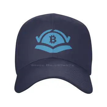 Джинсовая кепка с логотипом Bitexbook высшего качества, бейсболка, вязаная шапка