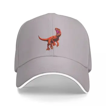 Динозавр (пылающий оранжевый) Бейсболка-дерби, аниме-западные шляпы, солнцезащитные шляпы для женщин, мужские