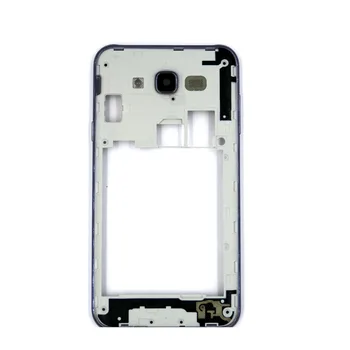 Для Samsung Galaxy J7 SM-J700 серебристо-серого цвета задняя панель корпуса, средняя крышка