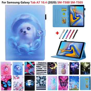 Для Samsung Galaxy Tab A7 Case 2020 10.4 SM-T500 T505 Бумажник С Откидной Подставкой Чехол Для Планшета Samsung Galaxy Tab A7 2020 Case Подарок