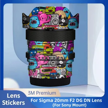 Для Sigma 20mm F2 DG DN Наклейка На Виниловую Пленку CameraLens Body Protective Sticker Coat 20 F/2 Contemporary Для Sony E Mount