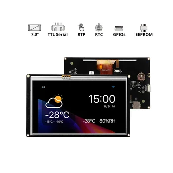 ЖК-дисплей Nextion с улучшенным 7,0-дюймовым сенсорным TFT-дисплеем HMI, плата контроллера Raspberry Pi Lcd NX8048K070