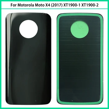 Задняя крышка батарейного отсека для Motorola Moto X4 (2017) XT1900-1 XT1900-2 XT1900-4 Задняя крышка Батарейного отсека, Дверная крышка, 3D Стеклянный корпус Батарейного отсека