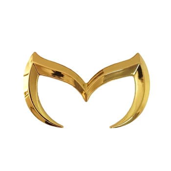 Золотой логотип Evil M Эмблема Значок Наклейка для Mazda Все модели кузова автомобиля Наклейка на Задний Багажник Наклейка Шильдик Аксессуары для декора