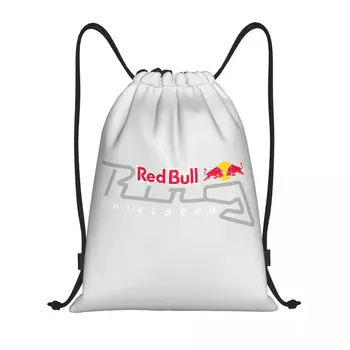 Изготовленная на заказ красная сумка с двойным бычком на шнурке Для женщин и мужчин, легкий спортивный рюкзак для хранения в тренажерном зале