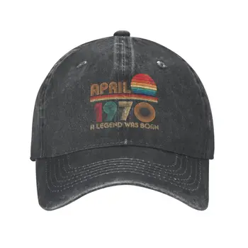 Изготовленная на заказ хлопчатобумажная бейсболка 1970-х пятидесятилетней давности для женщин и мужчин, дышащая, 53-й день рождения, апрель, 53-летняя шляпа для папы на открытом воздухе