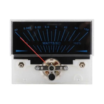 Измеритель уровня звука на панели VU-метра 12-16 В, синяя подсветка усилителя мощности
