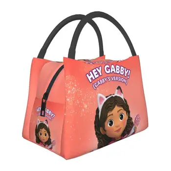 Изолированные сумки для ланча Gabbys Dollhouse для кемпинга и путешествий, термоохладитель Bento Box для женщин