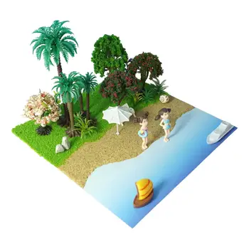 интерактивная сцена показа моделей пляжных сцен для Концентрации и Творчества