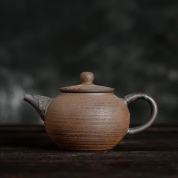 Керамический Чайник С Резьбой, Керамический Чайник Для Чая Кунг-Фу, Японский Ручной Винтажный Чай Пуэр, Фарфоровый Чайник Для Чая, Керамический Чайник Для Чая