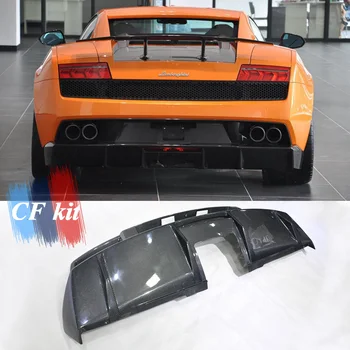 Комплект CF Задний диффузор из углеродного волокна для Lamborghini GALLARDO LP570 для стайлинга автомобилей с губами заднего бампера