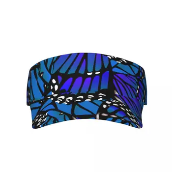 Крылья бабочки Монарха, синяя пустая кепка с верхним козырьком, женские солнцезащитные шляпы, мужская кепка-снэпбэк, регулируемая для бега, тенниса, гольфа, унисекс