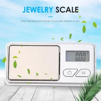 Мини-карманные цифровые весы с ЖК-дисплеем, электрические высокоточные весы для ювелирных изделий в граммах
