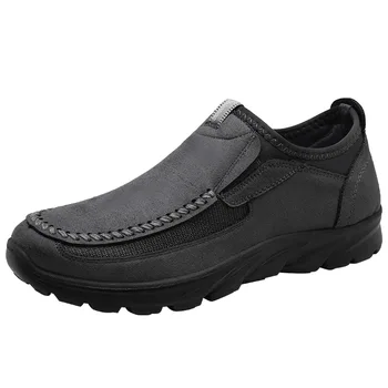 Мужские лоферы, повседневная обувь, мужские кроссовки 2023, модная удобная мужская повседневная обувь для прогулок в стиле ретро, мужская обувь на открытом воздухе