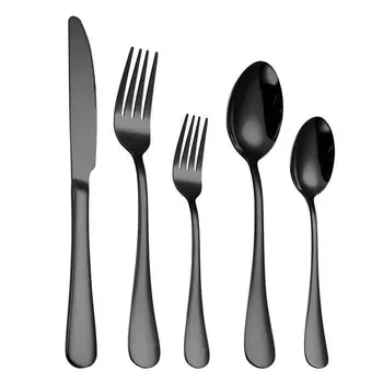 Набор посуды из нержавеющей стали, подарочный набор ножа для стейка Forkwestern, вилки и ложки, столовые принадлежности, Новинка, 4 шт., 5 шт.