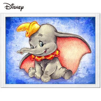 Наборы для вышивания крестиком Disney Дамбо Животное Белый Холст 11-каратная Мультяшная ткань для вышивания Слон Новые Наборы 2023 года Подарок ручной работы