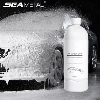 Наборы жидкости для мойки автомобилей SEAMETAL объемом 1 л, Шампунь для чистки автомобилей, Многофункциональные чистящие средства, Автомобильное мыло, воск для автомойки, аксессуары