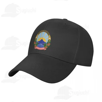Национальная эмблема Северной Македонии, герб, бейсболка от Солнца, шляпы для папы, регулируемые для мужчин, женщин, унисекс, крутая уличная шляпа