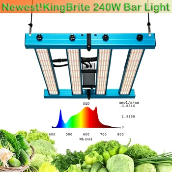 Новинка!! Затемняемый светильник KingBrite 240 Вт V4 Bar Light с LM301H /LM281B и Epistar 660nm red UV IR Led Grow Light