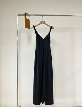 Новое платье с v-образным вырезом и поясом на талии 2023 года 0407