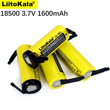 Новый LiitoKala Lii-16C 18500 1600mAh 3,7 V перезаряжаемый аккумулятор Recarregavel литий-ионный аккумулятор для светодиодного фонарика + DIY Никель