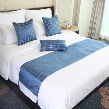 Новый постельный флаг в китайском стиле, Жаккардовый тканый абстрактный постельный флаг, роскошный шарф для хвоста гостиничной кровати, постельное белье для спальни, покрывало для кровати