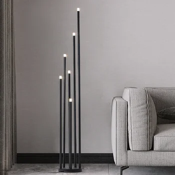 Новый торшер Nordic creative design branch, светодиодный вертикальный светильник, может использоваться в гостиной, спальне, кабинете, черный торшер