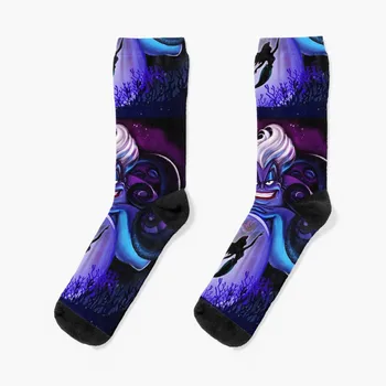 Носки Ursula the witch of the seas, прозрачные носки, мужские дизайнерские носки, подарок для мужчин