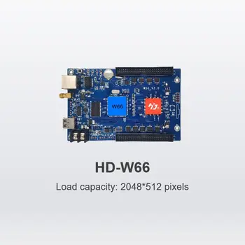 Одноцветный двухцветный контроллер P10 HD-W66, плата управления красным светодиодным модулем P10, плата управления светодиодной вывеской P10 LED.