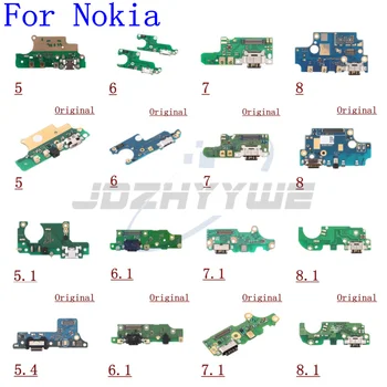 Оригинал для Nokia 8 7 6 5 5.1 6.1 7.1 8.1 5.4 Зарядное Устройство Док-станция USB-Порт Для Зарядки Штекерная Плата С Микрофоном Гибкий Кабель